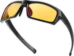 VIKISOIO PC Gaming Blue Light Blocking Glasses for men women Gamer, Computer Amber Glasses for Big Face, Improve Sleep