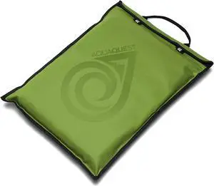 AquaQuest Storm 100% Waterproof Laptop Sleeve  Lightweight Ripstop Nylon Case, Welded Seams and Removable 5 mm Neoprene Liner  11 in  Green  Fits up to 12 × 9.75 in