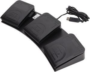 USB Foot Switch,3 Key PC USB Triple Foot Switch Pedal,Three Program Computer Keyboard Mouse Game Action HID USB Foot Pedal,Support MIDI Multifunction Ergonomic Sensitive