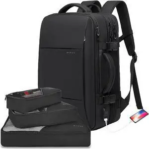 45L Carry On Backpack, Weekender Travel Backpacks, 17.3 inch Laptop Back Pack Business Expandable Bag for Men and Women... (Blake35L(with3cubes))...