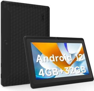 Tablet 7 inch Android 12 Tablets, 4GB RAM 32GB ROM 512GB Expand, Quad-Core Processor Tablet PC, WiFi, Bluetooth, 3000mAh Battery, 1024 x 600 HD IPS Touch Screen, 2MP+5MP Dual Camera, GMS Certified
