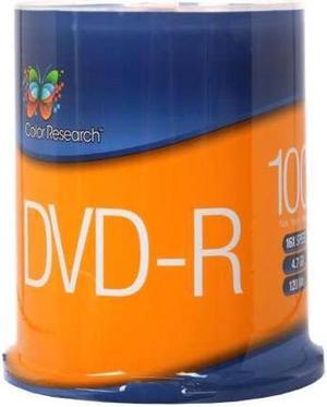 Color Research 100 Pack DVD-R Blank Media