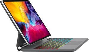 iPad Air 11 inch (M2) Case with Keyboard 2024 - Magic Keyboard iPad Pro 11 4th/3rd/2nd/1st Gen - Rainbow Colors Backlit - Multi-Touch Trackpad - Magnetic Clasp Keyboard Case for iPad Air 5th/4th Gen