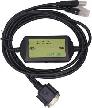 DCYNXC 1747-UIC(USB-DH485) PLC Programming Cable Compatible with 1747-UIC USB to DH485 RS485 RS232 Interface Converter