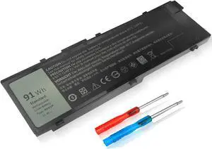 Perhanmm 91Wh MFKVP 11.4V Laptop Battery for Dell Precision 15 7510 7520 17 7710 7720 M7510 M7710 GR5D3 M28DH RDYCT 451-BBSF 451-BBSB TWCPG 0FNY7 1G9VM T05W1