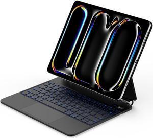 GOOJODOQ Magic Keyboard Case for iPad Pro 13-inch(M4, 2024),Keyboard Case for iPad Pro 13 with Full Range of Touch Trackpad,7 Color Backlit for iPad Pro 13 Keyboard-Black
