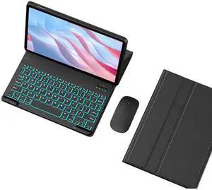 GYSDCAZ Keyboard Case for Honor Pad X9 11.5 Inch 2023, Detachable Backlit Keyboard with Protective Cover,Black with Mouse