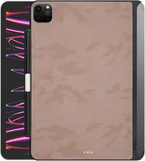 Haflyer Case for 2020/2022 iPad Air 10.9" 4th 5th Gen& 2018/2020/2021/2022 iPad Pro 11" 1st-4th- Magic Keyboard Compatible Case with Pencil Holder (Keyboard Not Included) - (Burnished Brown-CAMO)