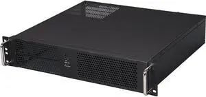iStarUSA Group 2U Compact Rackmount 2 X 5.25 (D-214-MATX) , Black