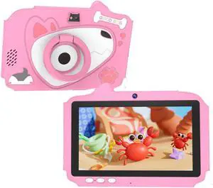 Android 12 Kids Tablet, 7 inch Tablet for Kids, 4GB RAM 32GB ROM Tablet with Case, 1.6Ghz Quad-core Processor Toddler Tablet, 3000mAh Battery, FHD Display, 5MP Camera, Type-C, Parental Control Tablet