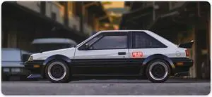 Large Mouse Pad Gaming Cool JDM Japanese Street Classic Car Ae86 Desk Mat Long Big Mousepad Extended Keyboard Computer Pad Office Desk Organizers and Accessories 35.4 x 15.7 inch