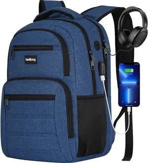 kadilong School Backpacks for Teen Boys 17.3 Inch,Bookbag Back Pack for Men Schooler with USB Charging Port,Morrales Knapsack for Business College High School