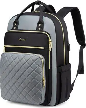 LOVEVOOK Laptop Backpack, High-Strength Tear-Resistant and Waterproof Oxford Cloth, 1.9 lbs, 30L Capacity, 17-Inch Laptop Compatible, Ergonomic Shoulder Straps, 18 Pockets