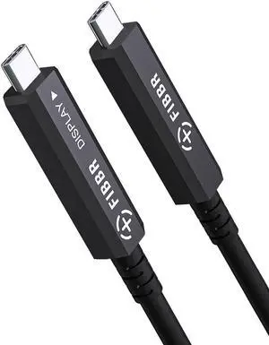 Fiber Optic USB C Cable(16.5ft), Full-featured Active Optical USB C to USB C Cord Compatible with Touch Screen Display,HD Business Meetings Solution,Webcams,Cameras,Projectors etc