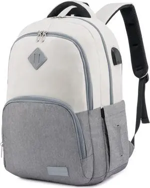 LOVEVOOK School Backpack for Women Men Classic Backpack with 15.6" Laptop Compartment Lightweight Bookbag for College Work High School
