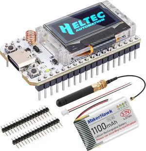 ESP32 LoRa V3 Module Board with 1100mAh Battery Set - with 863-928MHz Antenna and SX1262 LoRa V3 Devices for Meshtastic Arduino LoRawan IOT