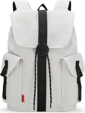 mixi Travel Laptop Backpack for Women & Men Carry On Backpack fits 16'' Laptop, Waterproof Lightweight Casual Hiking Weekender Bags Rucksack,17 Inch, Interstellar White