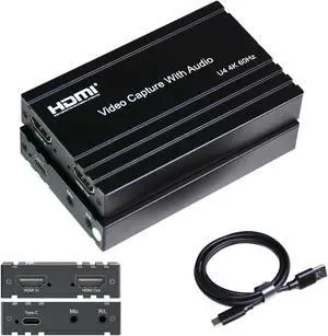 ORIVISION 4K60 HDMI Capture Card for Streaming,4K HDR10 Passthrough,4K Cam Link for Recording,Type C USB Audio Video Game Capture Card Device for Nintendo Switch/PS4/5/Xbox,Windows/MacOS/OBS/VLC/Vmix
