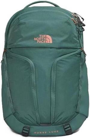 THE NORTH FACE Women's Surge Luxe Laptop Backpack (Dark Sage/Burnt Coal Metallic)