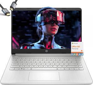 HP-Laptops 14 inch-Laptop School Student - Windows 11 Laptop - Microsoft 365 - Quad-core Intel Pentium N5030 - USB C - Long Battery Life - Camera - HDMI Cable (16GB RAM |512GB PCIE SSD)