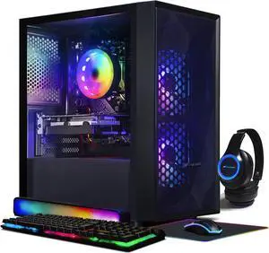 STGAubron Gaming PC, GeForce GTX 1660 Super 6G, Intel Core i3-10100F up to 4.3G, 16G DDR4, 1T SSD, WiFi, BT 5.0, RGB Fan x3, RGB BT Sound Bar, RGB BT Gaming Mic, Windows 11 Home STGAubron Gaming PC, GeForce GTX 1660 Super 6G, Intel Core i3-10100F up to 4.3G, 16G DDR4, 1T SSD, WiFi, BT 5.0, RGB Fan x3, RGB BT Sound Bar, RGB BT Gaming Mic, Windows 11 Home