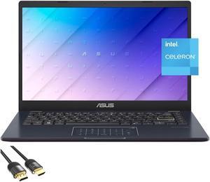 ASUS Laptop for Business & Student, 14" 1920x1080 FHD Display, Celeron N4500, 4GB RAM, 64GB eMMC + 128GB PCIe SSD, NumberPad, WiFi, USB-C, Fast Charge, HDMI, PDG HDMI Cable, Win 11 Home S, Star Black