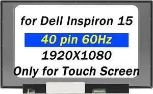 PEHDPVS LP156WFD-SPK1 Screen Replacement for Dell Inspiron 15 3505 3511 5501 5594 7501 LP156WFD (SP)(K1) B156hak02.3 1920x1080 40pin 15.6" LCD in-Cell Touch Display Panel(Only for Touch Screen)