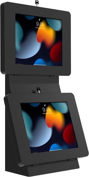 CTA Digital Security Desk Mount - Dual Universal Security Enclosure Desk Mount w/Storage Compartment (PAD-2VDMB)