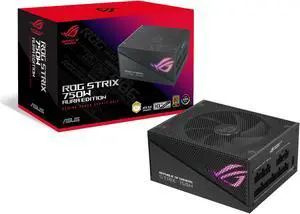 ASUS ROG Strix 750W Gold Aura Edition (Fully Modular Power Supply, 80+ Gold Certified, ATX 3.0, Cybenetics Lambda A++ Certification, PCIe Gen 5.0 Ready, Axial-tech Fan, Aura Sync, 10 Year Warranty)