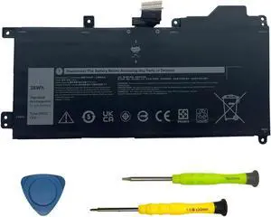 SUNNEAR 1FKCC Laptop Battery Compatible with Dell Latitude 7200 7210 2-in-1 Series Notebook T04J T04J001 T04J002 09NTKM 9NTKM T5H6P 0D9J00 D9J00 0KWWW4 KWWW4 7.6V 38Wh 4750mAh 2-Cell