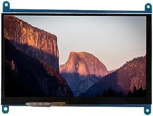 SYH&AQYE 7 Inch LCD HDMI Display, 1024x600 Capacitive Screen Monitor for RPi win7 win8 win10, Ultra HD Gaming Monitor for DIY Computer, 3D Printing Control, Home Assistant