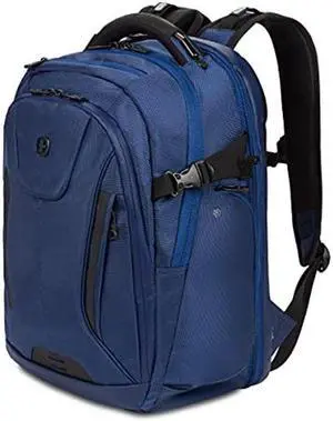 SwissGear ScanSmart Laptop Bag, Navy Ballistic, Fits 15-Inch Notebook