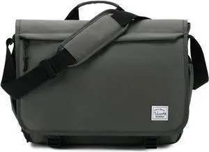 VASCHY Messenger Bag for Men,Water Resistant Casual Satchel Briefcase Fashion Laptop Work Bag Crossbody Shoulder Handbag for Women College Campus Gray