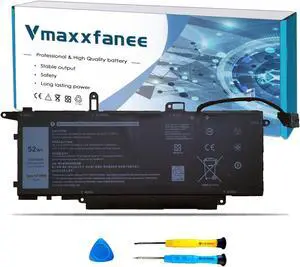 Vmaxxfanee NF2MW 52WH Laptop Battery Replacement for Dell Latitude 7400 2-in-1 Latitude 9410 2-in-1 Series Notebook P110G P110G001 7146W 085XM8 08W3YY C76H7 0C76H7 0G8F6M