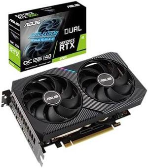 ASUS Dual NVIDIA GeForce RTX 3060 V2 OC Edition 12GB GDDR6 Gaming Graphics Card (PCIe 4.0, 12GB GDDR6 Memory, HDMI 2.1, DisplayPort 1.4a, 2-Slot, Axial-tech Fan Design, 0dB Technology)
