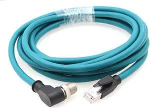 ZBLZGP Right Angle M12 8 Position X-Code Male to RJ45 Cat7e Ethernet Shielded Cable for Cognex Industrial Camera (3M)