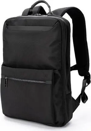 zepirion Slim and Expandable Business Laptop Backpack 15 15.6 16 Inch Anti Theft Travel Notebook Bag, Multipurpose Daypack for Men Black ExPack