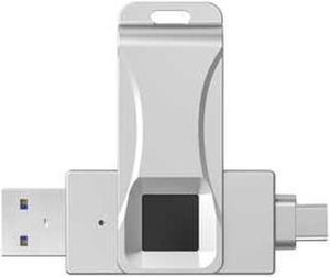 Rotary Case Fingerprint Fast Flash encryption, Designed for iOS Devices, for iPhone 15/15 pro/Android/MAC, Full Fingerprint 128G encryption