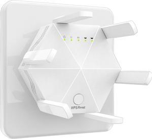 WiFi Extender Booster Repeater for Home & Outdoor, WiFi Range Extender 300Mbps(5999sq.ft), WiFi 2.4GHz Band WPS Wireless Signal Strong Penetrability with Ethernet Port, 6 Antennas 360deg Full Coverage