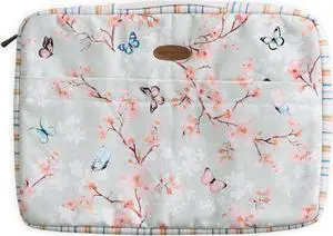 Maison d'Hermine Laptop Sleeve with Handle upto 15.6 inch Stain and Water Repellent Cotton Canvas - Blossom In Spring