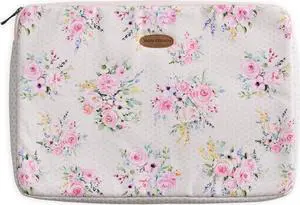 Maison d'Hermine Laptop Sleeve upto 13.5 inch Stain and water repellent Cotton canvas - Sweetrose Lavender