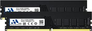 Arshray DDR4 RAM DIMM PC4-21300 16GB Kit(2X8GB) 2666MHZ, 1.2V Non-ECC Unbuffered PC Computer Memory CL17 288PIN (Only Support Desktop)