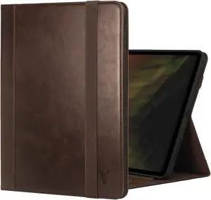 TORRO Case Compatible with iPad Pro 13 (2024)  Premium Leather iPad Pro 13 M4 Case with Stand Function, Apple Pencil Connectivity and Wake/Sleep Function (Dark Brown)