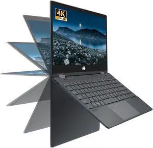BINTEC 14'' 2 in 1 Touchscreen Laptop,3840 * 2160 IPS LCD, celeron N95(up to 3.4GHz), 16GB DDR4,Windows 11,Backlit Keyboard,Fingerprint Unlock,2.4G/5G WiFi,Type-C,Bluetooth 4.2 960G