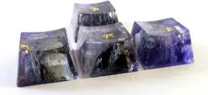 Custom Resin Galaxy Arrow Keycaps, Artisan Keycaps Set (OEM R1) for Cherry MX Mechanical Gaming Keyboards