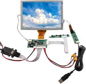 FanyiTek 8" EJ080NA-05A 800X600 TTL LCD Screen with 4-Wire Resistive Touch Panel and VGA 2AV Controller Board 50pins