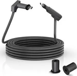 SZSAUTO 30Ft Replacement Cable for Starlink Gen2 V2 Rectangular Satellite - Better Anti-Interference - Extension Cables Wire with Cable Feed Through Bushings for Replace Starlink Gen 2 Cables