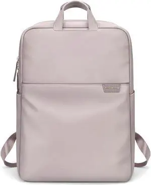 GOLF SUPAGS Travel Laptop Backpack for Women Anti Theft Slim Durable College Bookbag Business Computer Bag Fit 15.6Inch Notebook (Pinkish Grey, 15.6Inch)