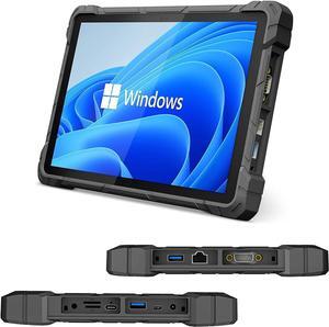 HEIGAOLA Rugged Tablet Win 11 Pro,Celeron Quad-Core 8GB RAM/128 GB ROM,4G LTE GPS FHD 10.1 INCH Touchscreen HDMI2.0 Tablet PC IP67 Waterproof,16000mAh Battery,BT 5.2 WiFi 5 Ethernet