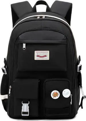 Makukke School Backpacks for Teen Girls - Laptop Backpacks 15.6 Inch College Cute Bookbag Anti Theft Women Casual Daypack,Black